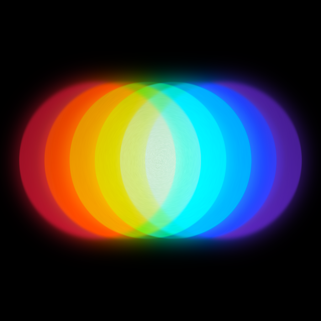 Color Factory App Icon showing radiant concentric spectral rings